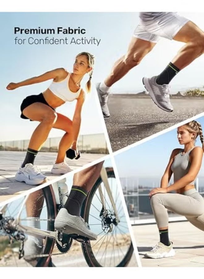 زوج دعامة كاحل قابلة للتعديل لدعم الكاحل، التهاب وتر العرقوب، التهاب اللفافة الأخمصية، ضغط وراحة للرجال والنساء - Image 3